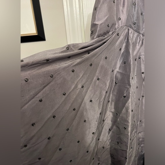 NEW AZEEZA Rachel Mini Dress in Embellished Smoke - Picture 5 of 10